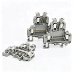 10Pcs UKK/UKKB 5 Double-Level Terminal Block 2 Layer 4 Mm² Plug Wire Electrical Screw Connector DIN Rail Termin UKK5 UKKB5
