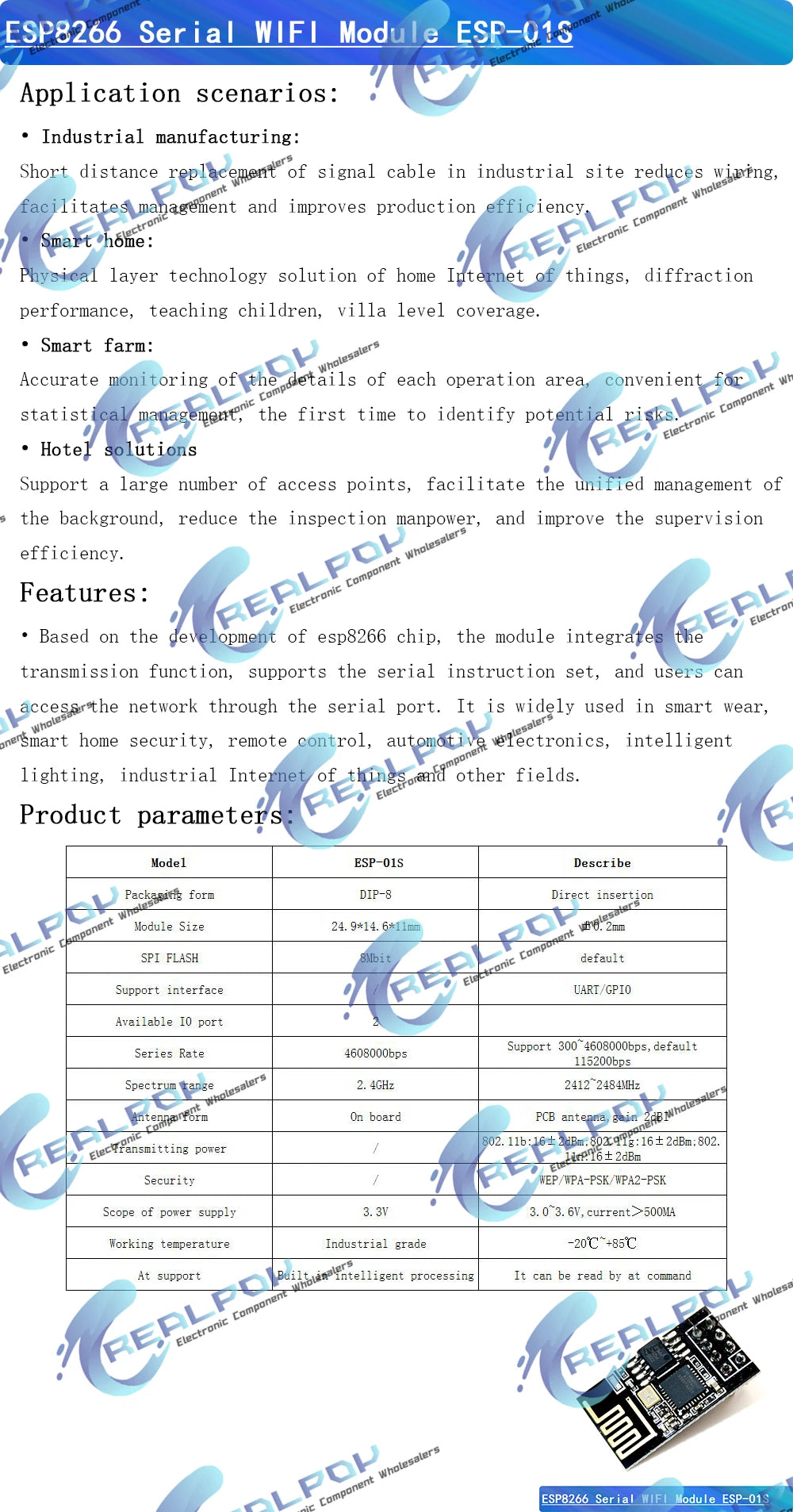 ESP8266 ESP-01 ESP-01S WS2812 RGB LED Controller Module for Arduino IDE WS2812 Light Ring Smart Electronic DIY With esp-01