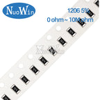 100pcs/Lot 1206 5% Resistor 0R-10M 0 1 10 22 47 100 150 200 330 470 510 ohm 1K 2K 2.2K 3.3K 10K 22K 47K 100K 220K 470K 1M 0.25W