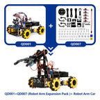 ACEBOTT Robot Toy Starter Kit for Arduino Project with ESP32 and Code Learning Develop Skill Full Version Smart Car Kit
