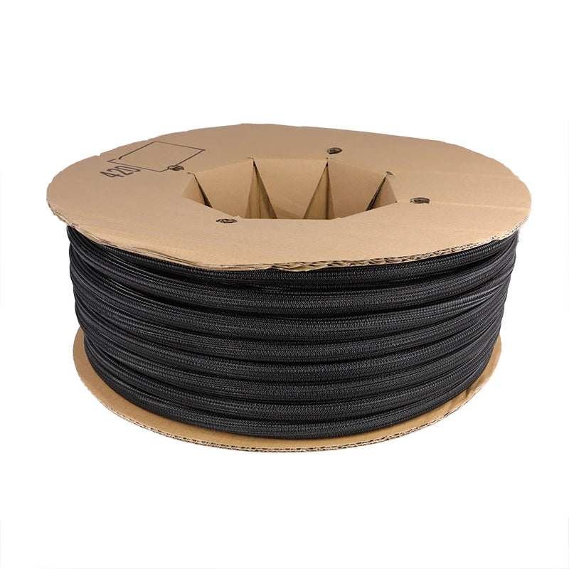 1~50m Expandable Cable Sleeve PET Braided Self Closed Auto Insulated Wrap Flexible Pipe Tube Split Line Protector Wire Organizer