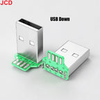 Micro Mini 5P Type-C USB To Dip PCB Converter Adapter 90 Degree Right Angle Breakout Board Repair Welding Socket Connector Port