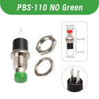 Mini Momentary Push Button Switch PBS-110 NO Press The Reset PBS-111 NC 7mm