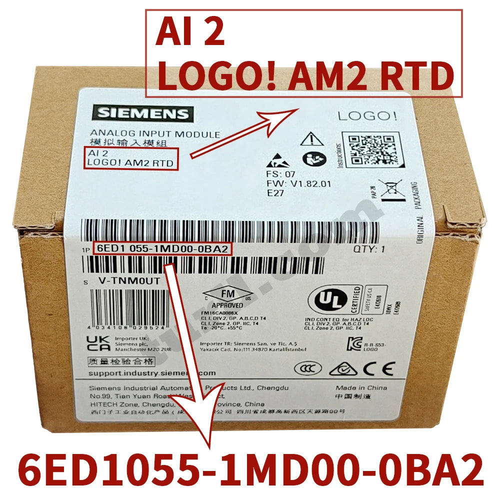 SIEMENS PLC logo, 6ED1052-1MD08/1CC08/1FB08/1HB08/0BA2, 6ED1055-1FB00/1MB00/1MA00/1MM00/1NB10/1FB10-0BA2, Original Brand New