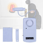 Mini Alarm Sensor Detector Battery Powered Sticky Window Magnetic Alarm System 95Db Loud Voice Easy Installation for Home Office