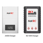HotRC A400/B3 10W Balance Charger 2S/3S/4S Cells 100V-240V AC EU/US Plug Lipo Battery Fast Charger Remote Control Car Charger