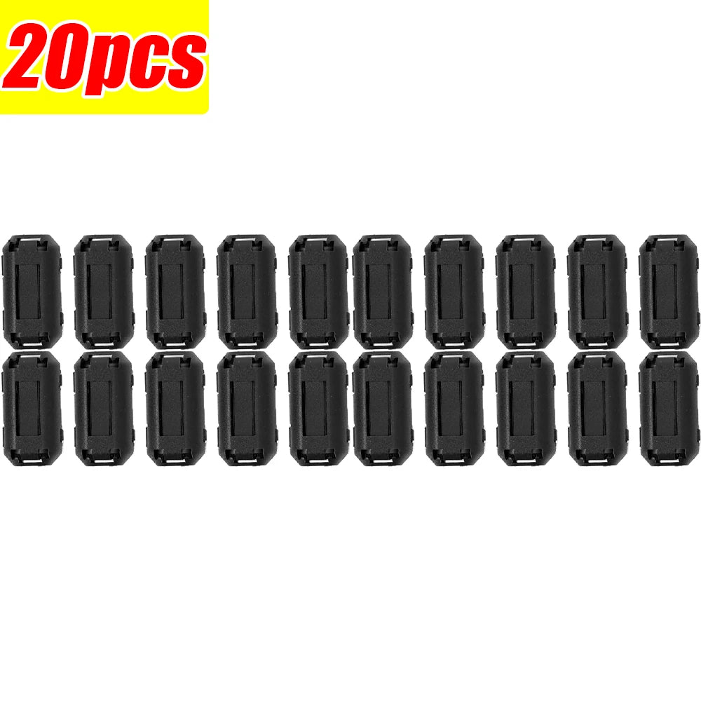 1/20pcs TDK 5mm Diameter Ferrite Core Noise Suppressor Powerline Power Cord Filter Ring Cable Clamp RFI EMI Cables Clips