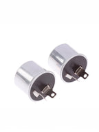 2-Pin 12V 40A Flasher Relay Universal Electronic Blinker for Cars Motorcycles Vans - Fixes Fast/No Flash Issues (2/5Pcs)