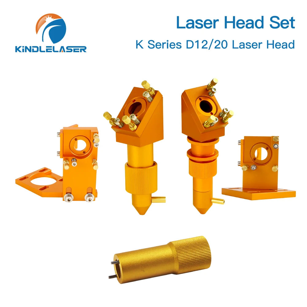 Kindlelaser K Series CO2 Laser Head Set D12/20 PVD Lens Dia.12/20mm Mo Mirror D20mm for K40 Laser Engraving Cutting Machine