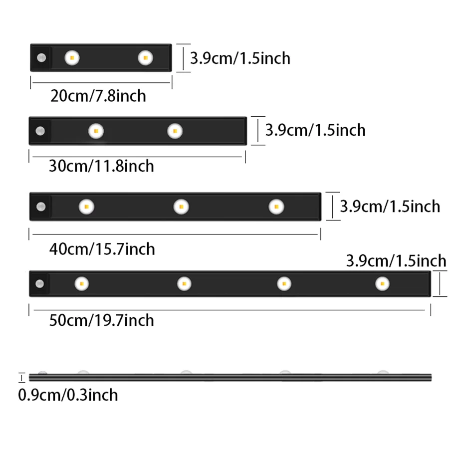 Night Light USB Motion Sensor Wireless Ultra Thin LED Wine cooler Light For Kitchen Cabinet Bedroom Wardrobe Cabinet Lighting