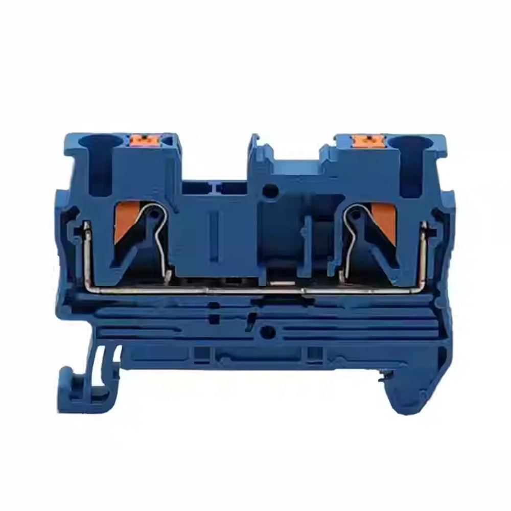 10Pcs PT2.5 Push-in Terminal 2.5mm² Cable Wire Electrical Connector DIN Rail Terminal Block Feed-Through Strip Plug PT-2.5