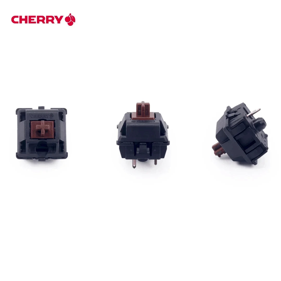 Original Cherry MX Mechanical Keyboard Switches Click Linear Tactile Red Brown Blue Silver Switch 3 Pin Black Shell For PC Gamer