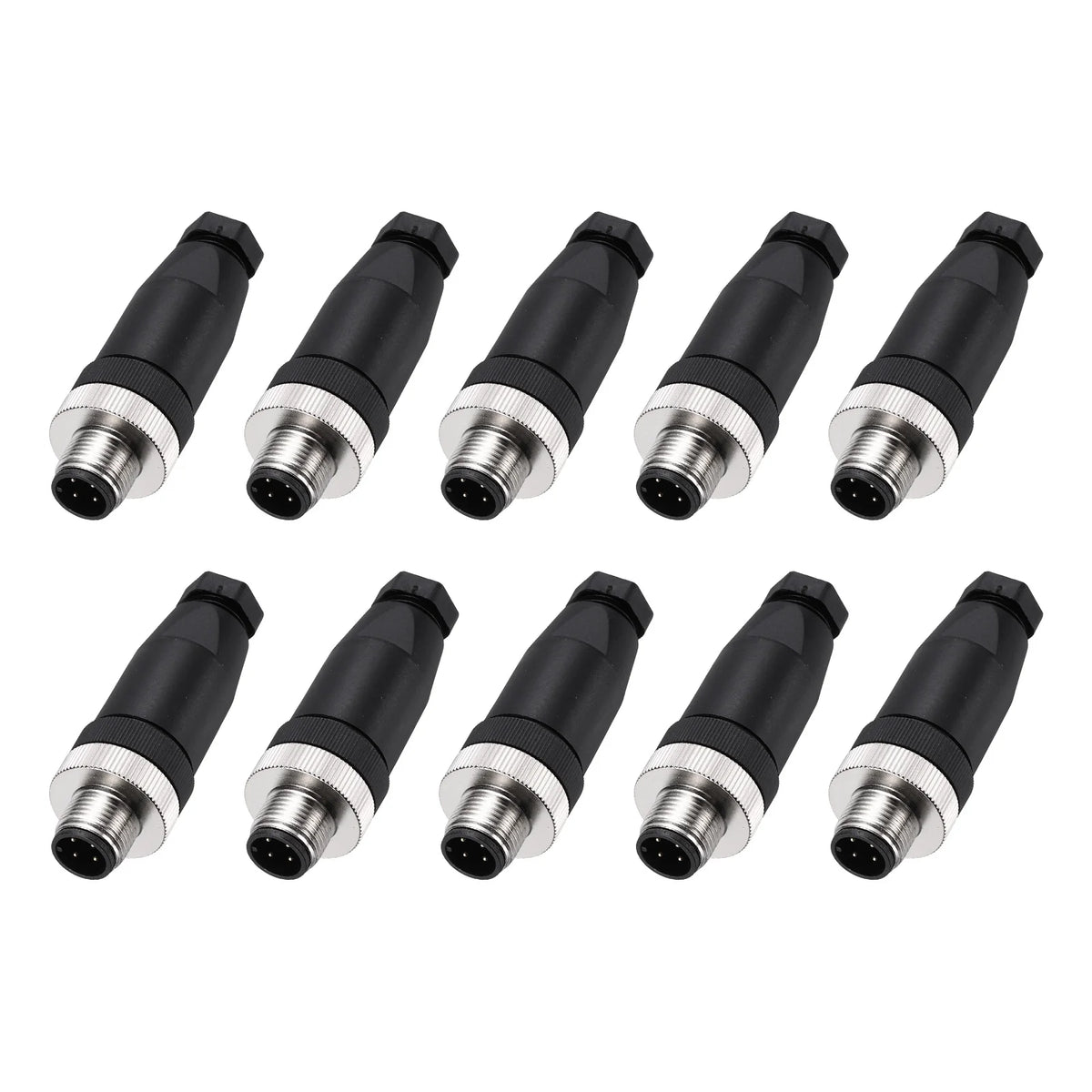 10Pcs 4/5/8 Pin M12 Male/Female Aviation Wire Connector A Code Waterproof IP67 Circular Connector Aviation Plug for Automation