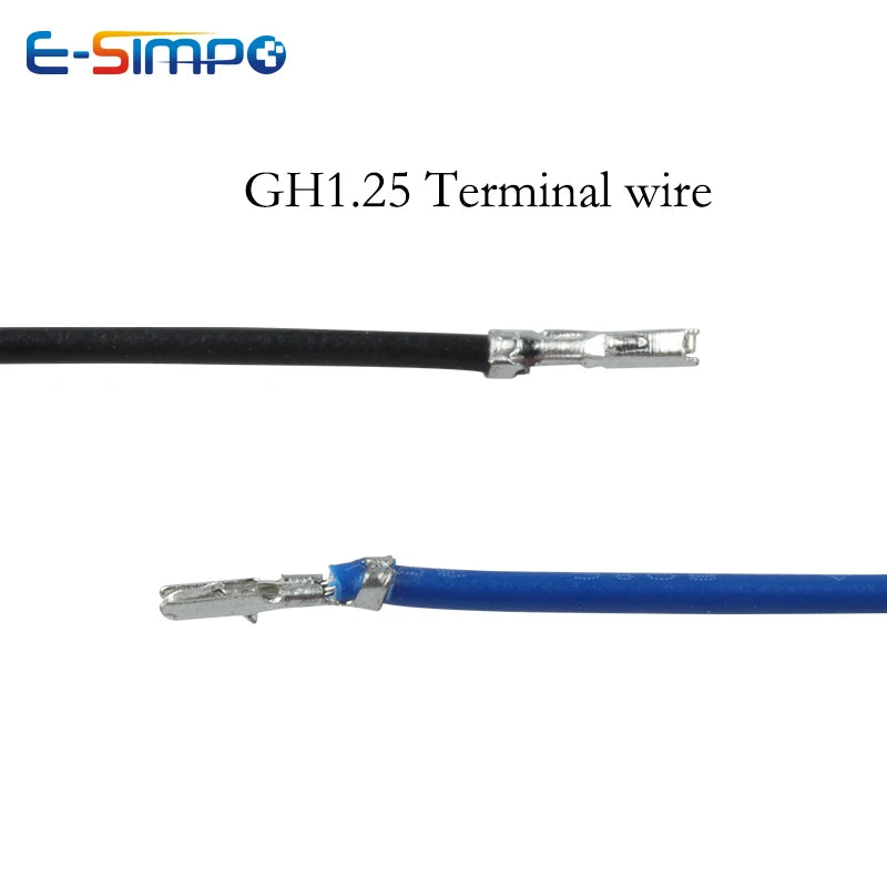 100PCS  SH GH 1.0mm 1.25mm Pitch Connector Terminal Wire Electronic Wire Single /DoubleHead 10/15/ 20/30cm without housing