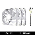 TEUCER PC Computer Case Fan PWM 4 Pin 120mm Silent 12CM Fan CPU Cooler Cooling Fan Cooling Radiator Fan 12V Adjust Fan Speed