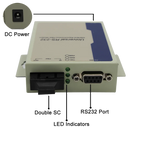 Industrial RS485/RS422/RS232 to Single-mode Simplex Serial to Fiber Converter, 1310nm/1550nm 20km Fiber optic modem
