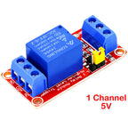 Relay Module 1 Channel 5V 12V 24V Board Shield With Optocoupler Isolation Support High and Low Level Trigger for Arduino