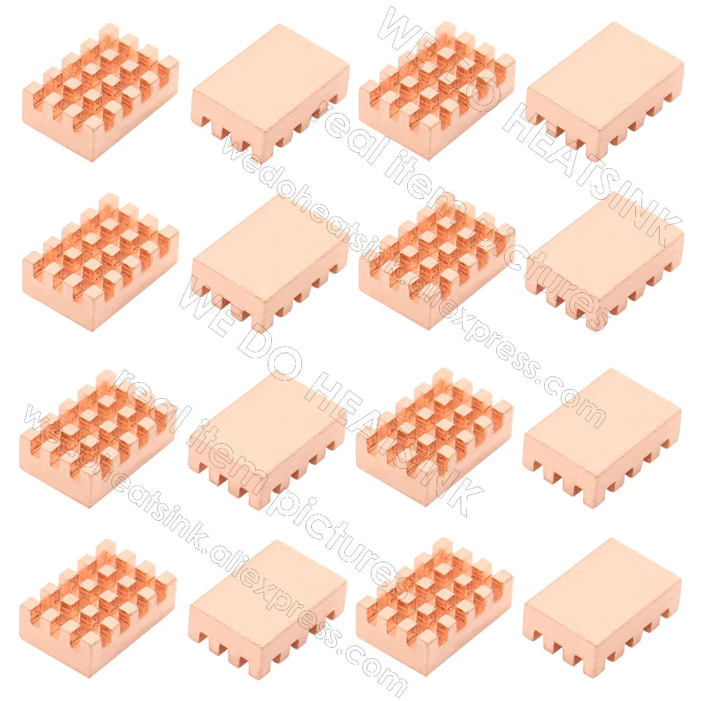 WE DO HEATSINK Small Tiny Useful Pure Copper Heat Sink Without or With Thermal Pad For Raspberry Pi Banana Pi IC Chipset Package
