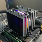 6 Heat Pipes CPU Cooler Black/White Silent RGB Cooling Fan for Intel LGA 1700 1200 1150 1151 1155 2011 X79 X99 1366 AMD AM5 AM4