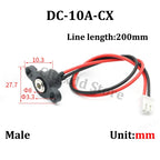 Cltgxdd DC-10A/11A-CX DC-12A-CX DC-15A-CX Magnetic Male Female Connector W/ XH Terminal 8mm 10mm Magnetic Plug With Line  Cable