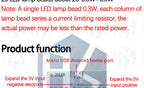 5730 smd 5V 430mA~470mA White Mirco Usb 5730 LED lighting panel USB mobile light Emergency light night light