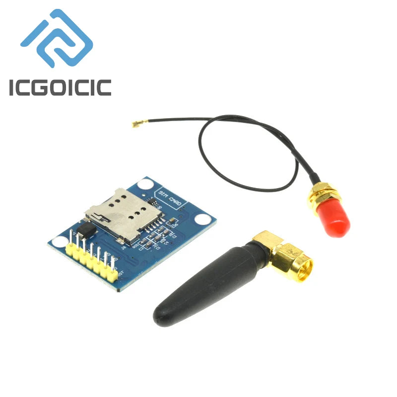 SIM800L V2.0 5V Wireless GSM GPRS MODULE Quad-Band W / Antenna Cable Cap