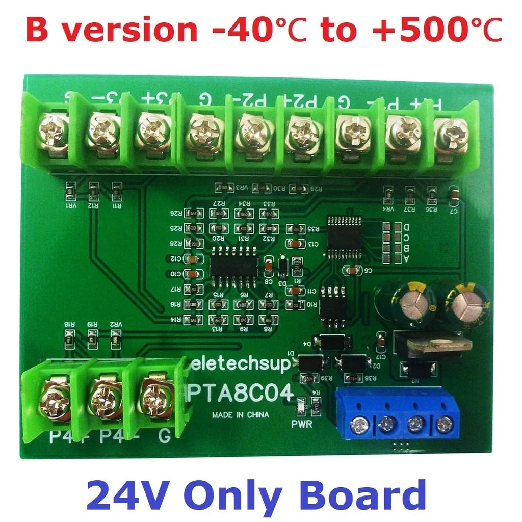 4ch 500 Celsius PT100 Thermocouple RTD Temperature Sensor RS485 Temperature Sensor Module Modbus RTU Board Paperless Recorder