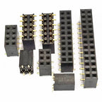 50pcs 2.54mm SMT 2*3P/4/5/6/8/10/12/15/20/40Pin Dual Double Row Horizontal SMD Gold Rohs Reflow PH8.5 Female Pin Header Socket