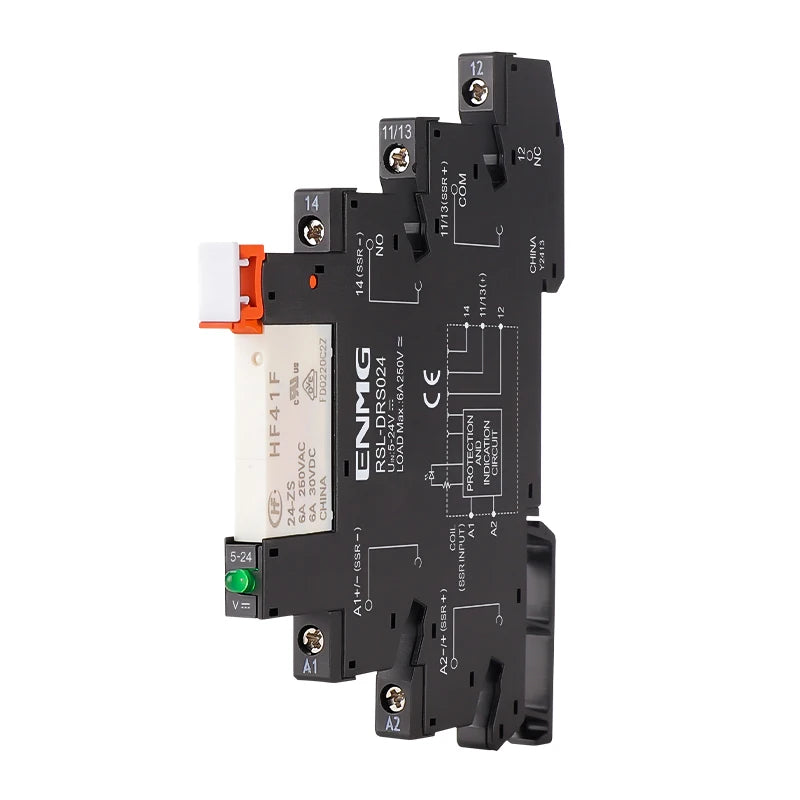 ENMG Ultra Slim Relay 5V 12V 24V 6.25mm HF41F-24-ZS DC AC Solid State Module 24V 6A NPN PNP Slim Chip Terminal High  Performance