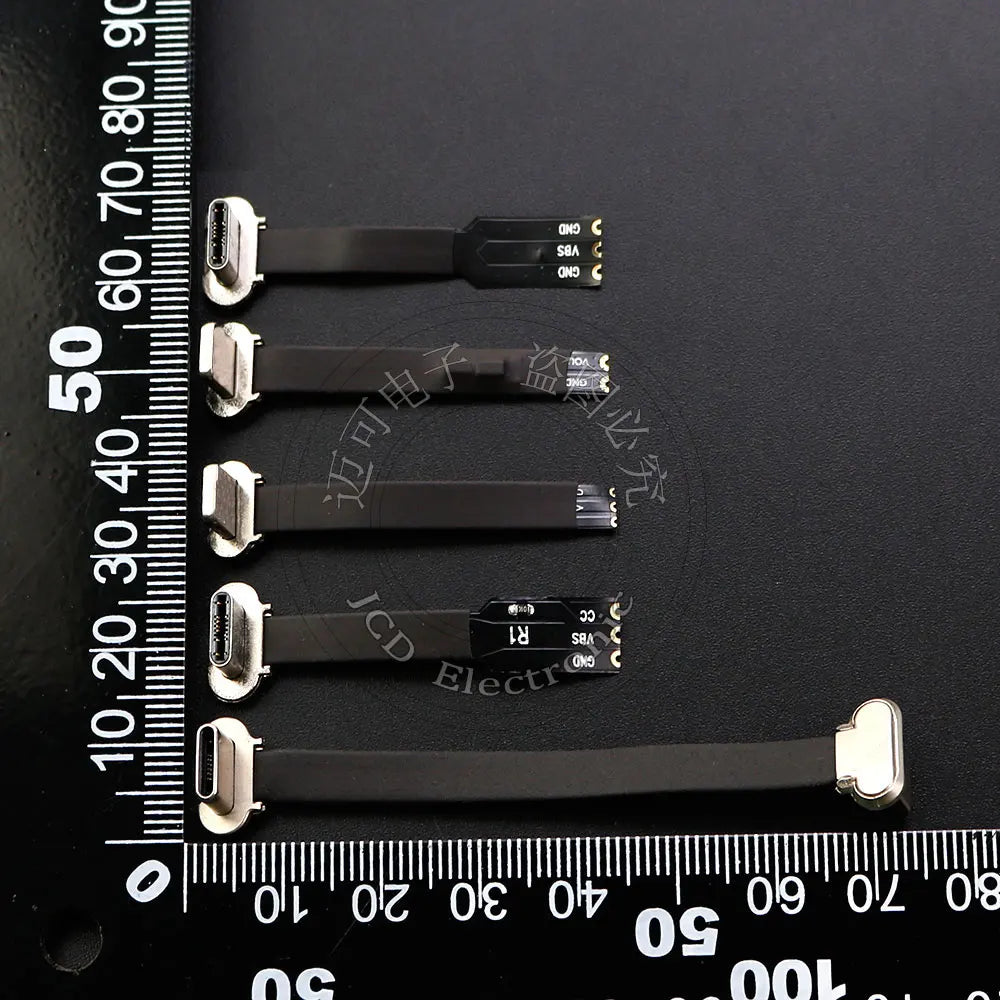 Type-C Micro USB Connector FPC 2Pin 3Pin W/ Resistor R1 Soft Flat Cable Male Charging Cable Fast Charge Wire Extention For Phone