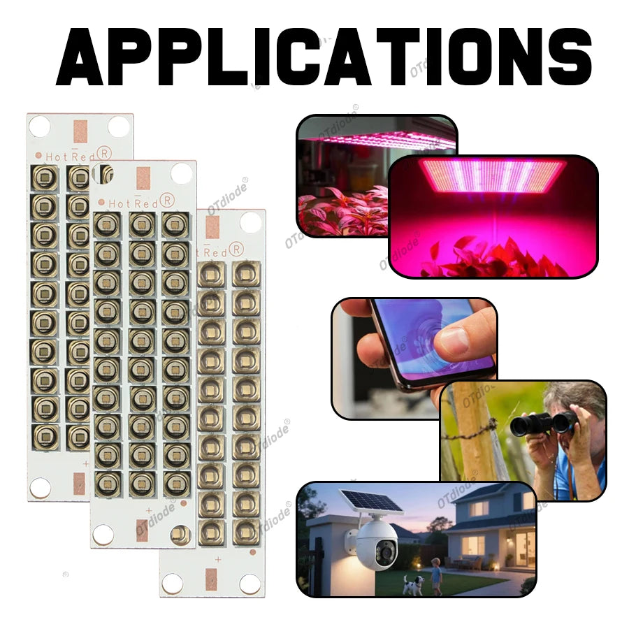 3535 Vcsel Laser High Power LED Chip IR Infrared 10W 20W 30W 50W 60W 80W 100W 850nm 940Nm 808nm 980nm 1064nm Sensing Monitoring