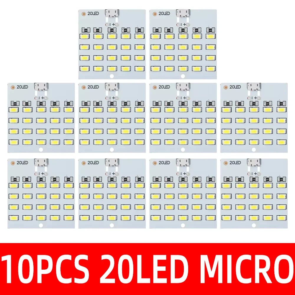 5730 smd 5V 430mA~470mA White Mirco Usb 5730 LED lighting panel USB mobile light Emergency light night light