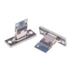 5Pcs New USB 3.1 Type C Socket With Screw Fixing Plate Type-C USB Jack 3.1 Type-C 2Pin 4Pin Female Connector Jack Charging Port
