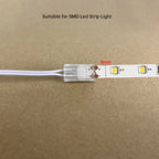 1/3/5Pcs 2m Dupont Extension Wire 2Pin 8mm 10mm Solderless Crystal Connector for Cabinet Wardrobe 2835 SMD 12V/24V LED Strip