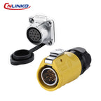 CNLINKO LP20 Waterproof Soldering Electrical Connector Male Plug Female Panel Socket Set for LED/Marine/Outdoor/Industrial Use