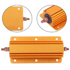 1pcs RX24 200W Aluminum Power Metal Shell Case Wirewound Resistor 1R 2R 4R 8R Ohm