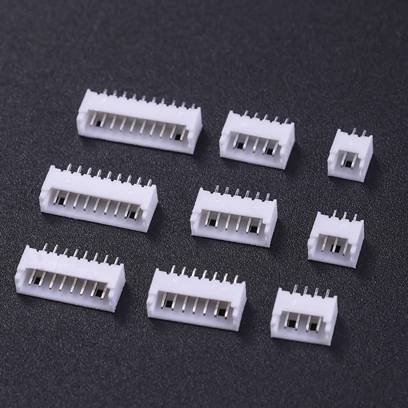 20PCS  1.25 1.25mm with lock Connector Socket Pin Header Vertical Horizontal JST Housing terminal  2P 3P 4P 5P 6P 7P 8P 9P 10PIN