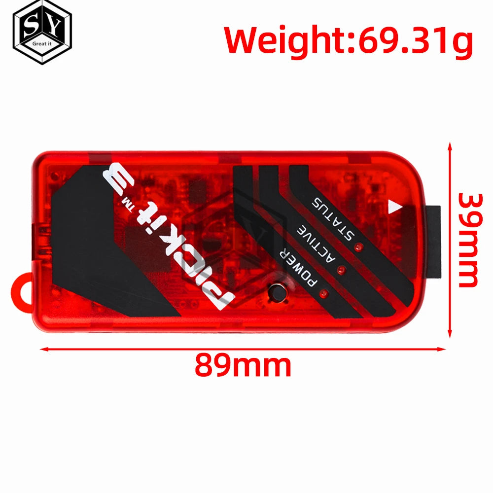 PICKIT3 PIC KIT3 PICKIT 3.5 Programmer Offline Programming PIC Microcontroller Chip +PIC Programmer adapter seat