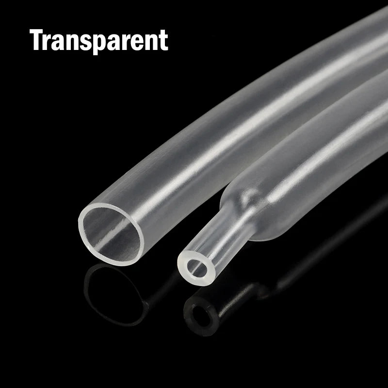 1/2/5M 4:1 Shrinking Ratio With Glue Heat Shrink Tube 4 ~ 52mm Polyolefin Adhesive Wire Cable Sleeving Dual Wall Thicken Tubing