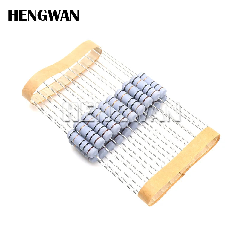 20pcs 2W 5% Wire Wound Resistor Fuse Winding Resistance 0.1R 0.05 0.1 0.22 0.33 0.47 0.5 1 2.2 3 4.7 5.1 6.8 10 22 47 51 100 ohm