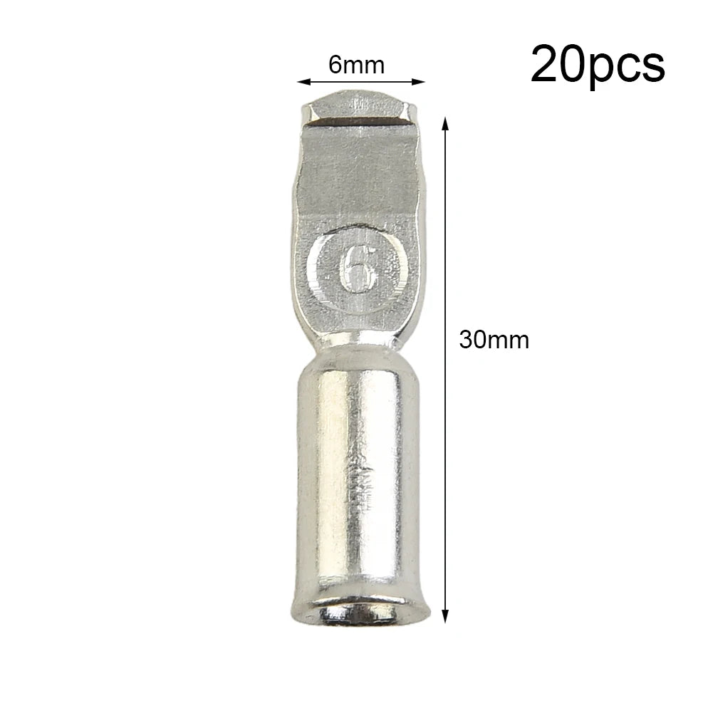 Copper Connector Cable Terminal 20pcs 50Amp For Battery Connections Termination For 50A FOR Anderson Style Useful Brand New