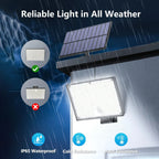 New 400LEDS Solar Lights Outdoor Motion Sensor Solar Security Lights 3 Modes Garden Light Waterproof Solar Powered Light Yard Sh