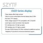 White Word OLED Series 0.91/0.96/1.3 Inch OLED Display Module IIC I2C SPI 128X64 I2C SSD1306 12864 LCD for Arduino