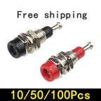 10/50/100PCS 2mm Banana Female Socket with Insulated Copper Terminal – Ideal for Panel Testing and Speaker Connections