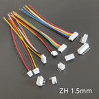 5Sets JST XH2.54 XH ZH PH 1.25mm 1.5mm 2.0mm 2.54mm Wire Cable Connector 2 3 4 5 6 7 8 9 10 12 PIN Male and Female Plug Socket