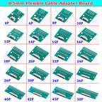 1pcs FPC/FFC Welding 0.5 Seat Connection 0.5mm Pitch Connector SMT To 2.54mm Flexible Cable Adapter Board 6 8 10 20 50 60 80 Pin