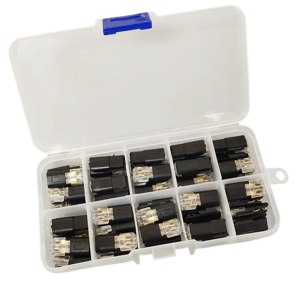 50PCS 2 Pin Waterproof Automotive Electrical Connectors Sealed Dustproof Wire Terminals for Car Wiring And Cable Connections