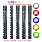 0402 0603 0805 1206 1210 5730 5050 SMD LED Diode assorted kit warm cool white red Green Blue yellow orange pink fast flashing