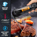 2 In 1 Long Cable Food Meat Thermometer Cooking Precise Fast Digital Food Thermometer Kitchen Oven Kit Waterproof