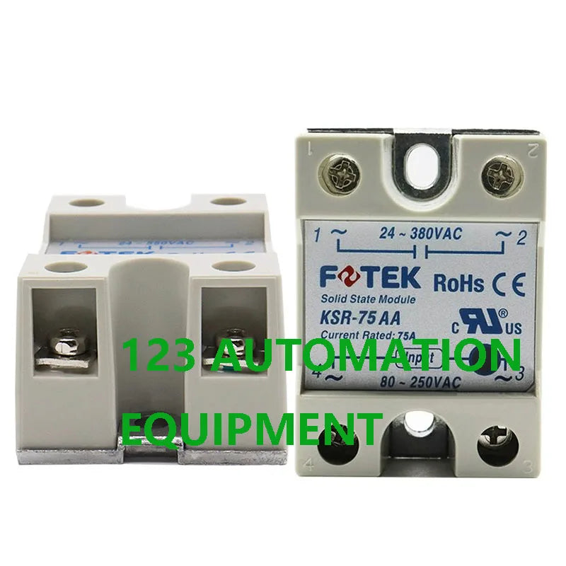 Authentic New FOTEK KSR-10AA 25AA 40AA 75AA  KSR-25AA 40AA 75AA-H Solid State Relay 10A 25A 40A 75A